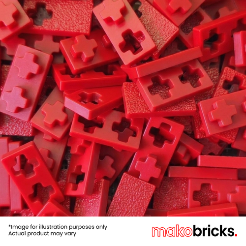 Classic Twin Red 100pcs - MAKOBRICKS - Building Bricks