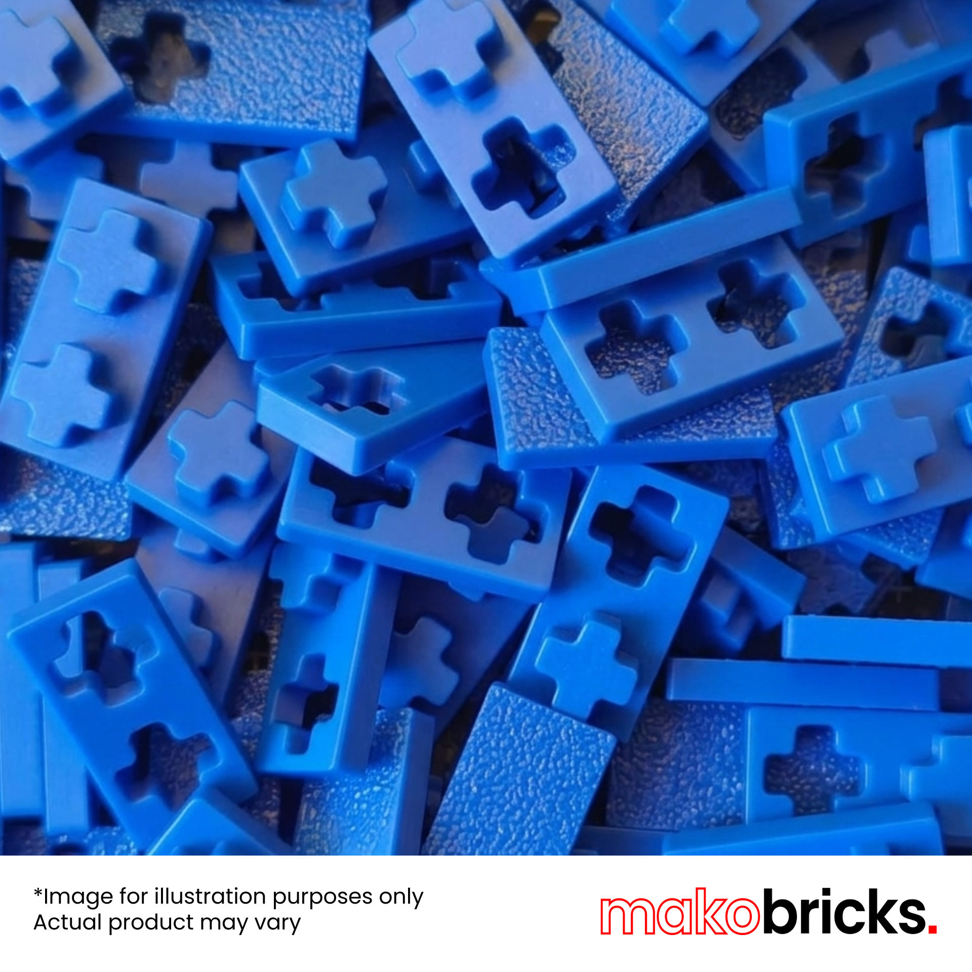 Classic Twin Blue 100pcs - MAKOBRICKS - Building Bricks